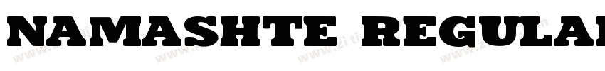 Namashte Regular字体转换